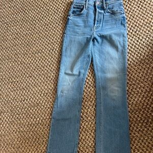 MOTHER Blue Flare & Wide Leg Jeans High-Rise